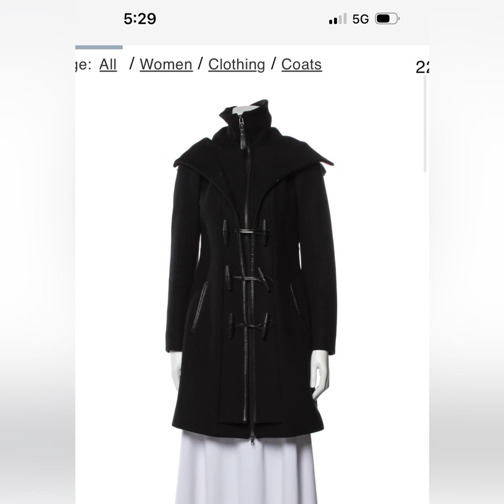 Mackage wool coat. Photo on model is not the actual jacket but sample photo.